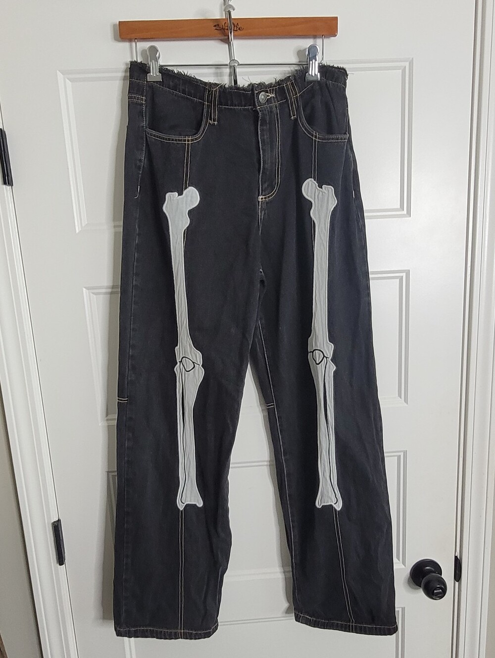 Forever 21 Premium 90s Fit Skeleton Denim Jeans Size L
